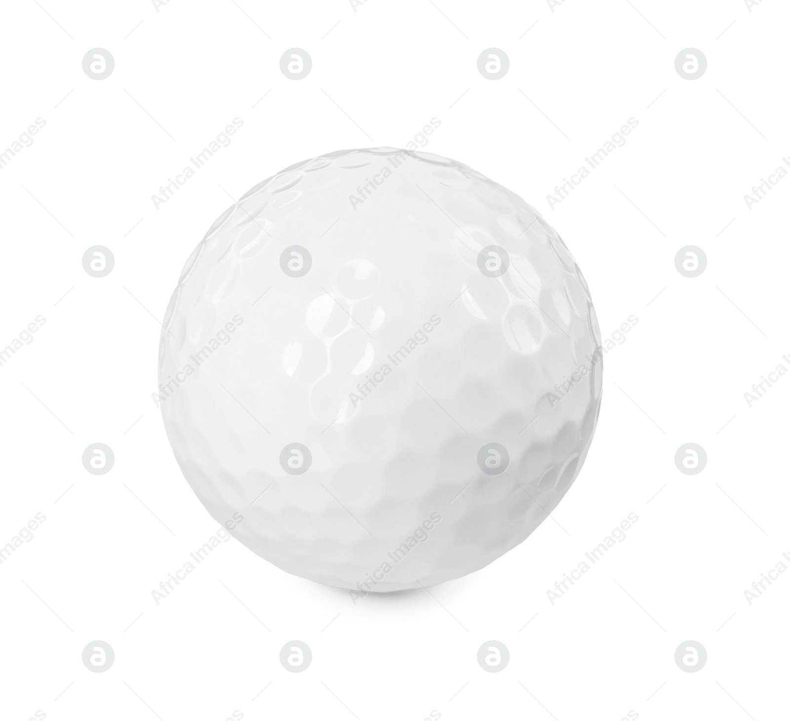 Photo of One new golf ball isolated on white