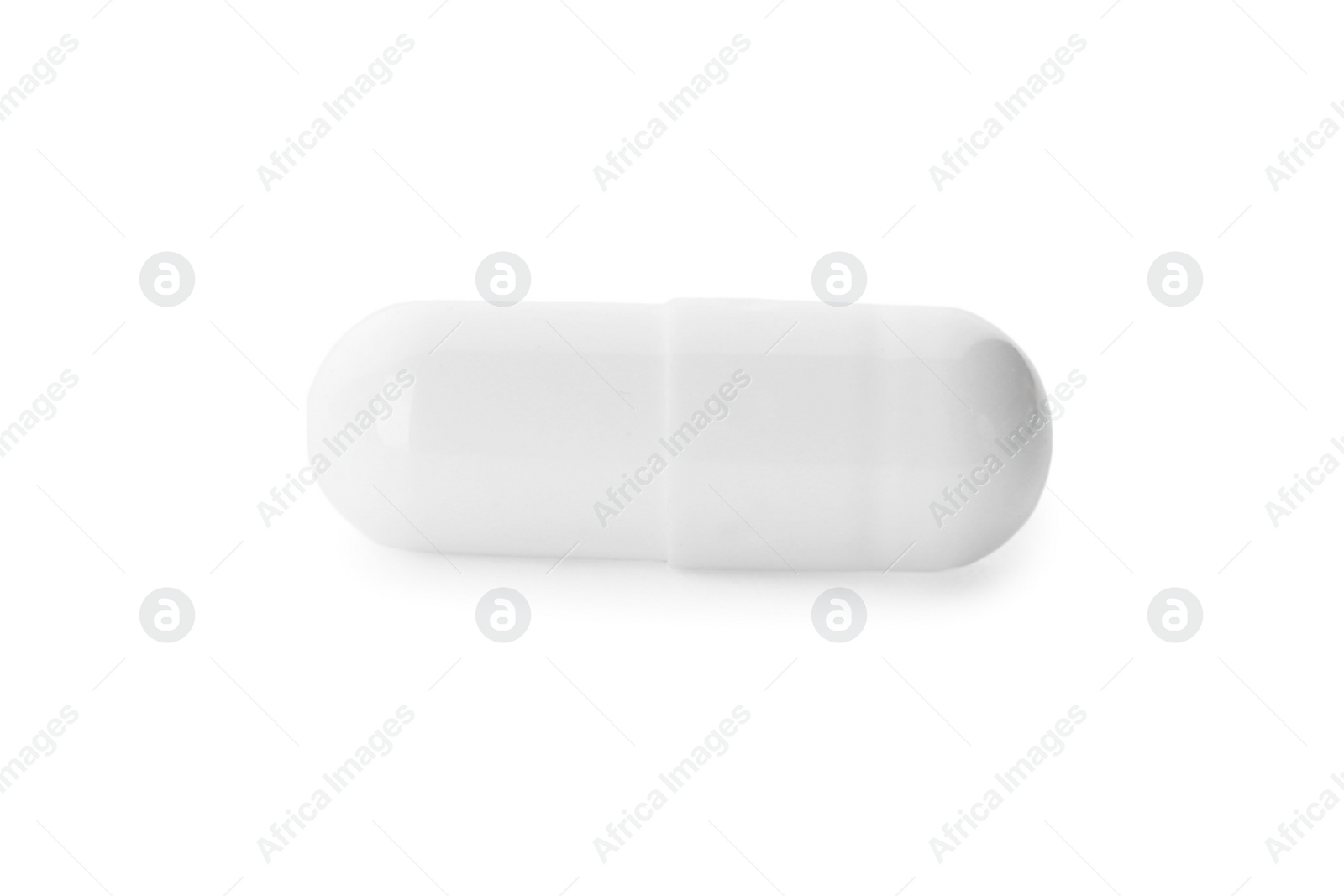 Photo of Pill isolated on white. Medical treatment