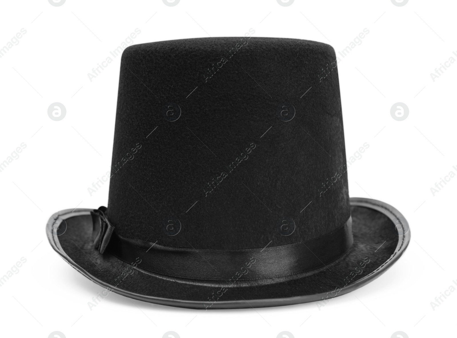 Photo of One magician top hat isolated on white