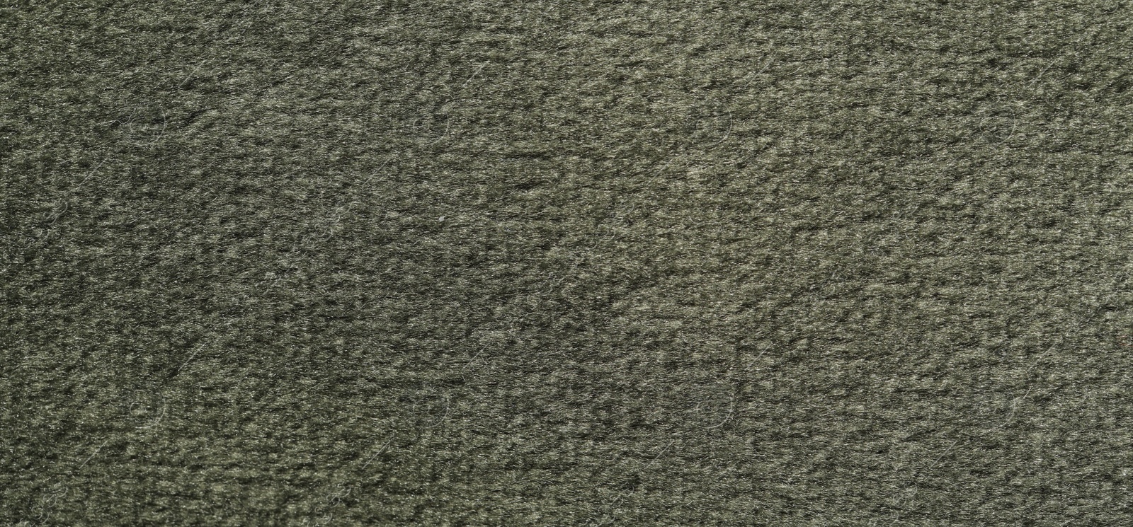 Photo of Texture of soft grey fabric as background, top view