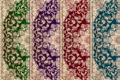 Image of Collage with carpet texture in different colors