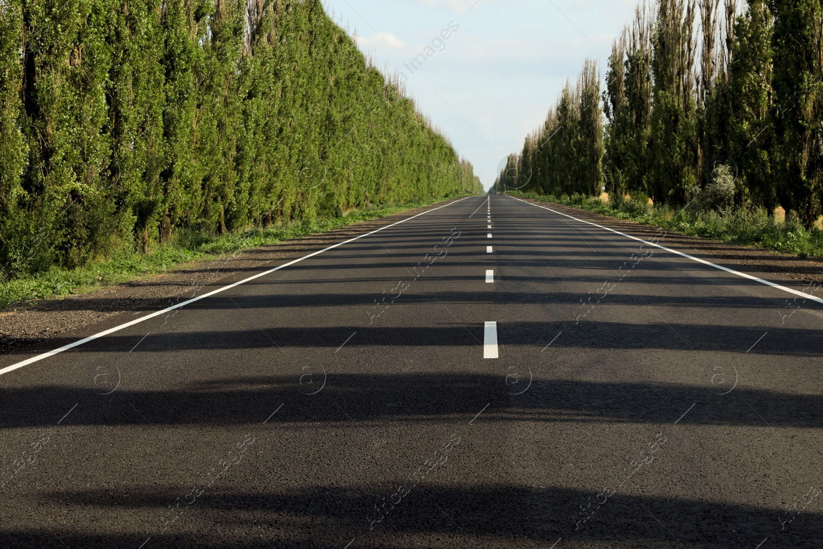 Photo of View of modern asphalt road in countryside