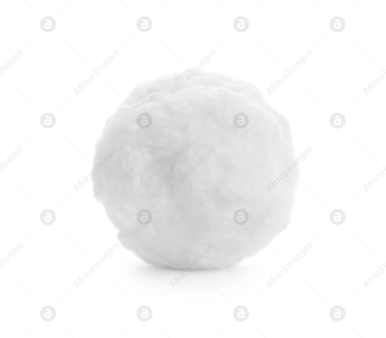 Photo of Ball of clean cotton wool isolated on white