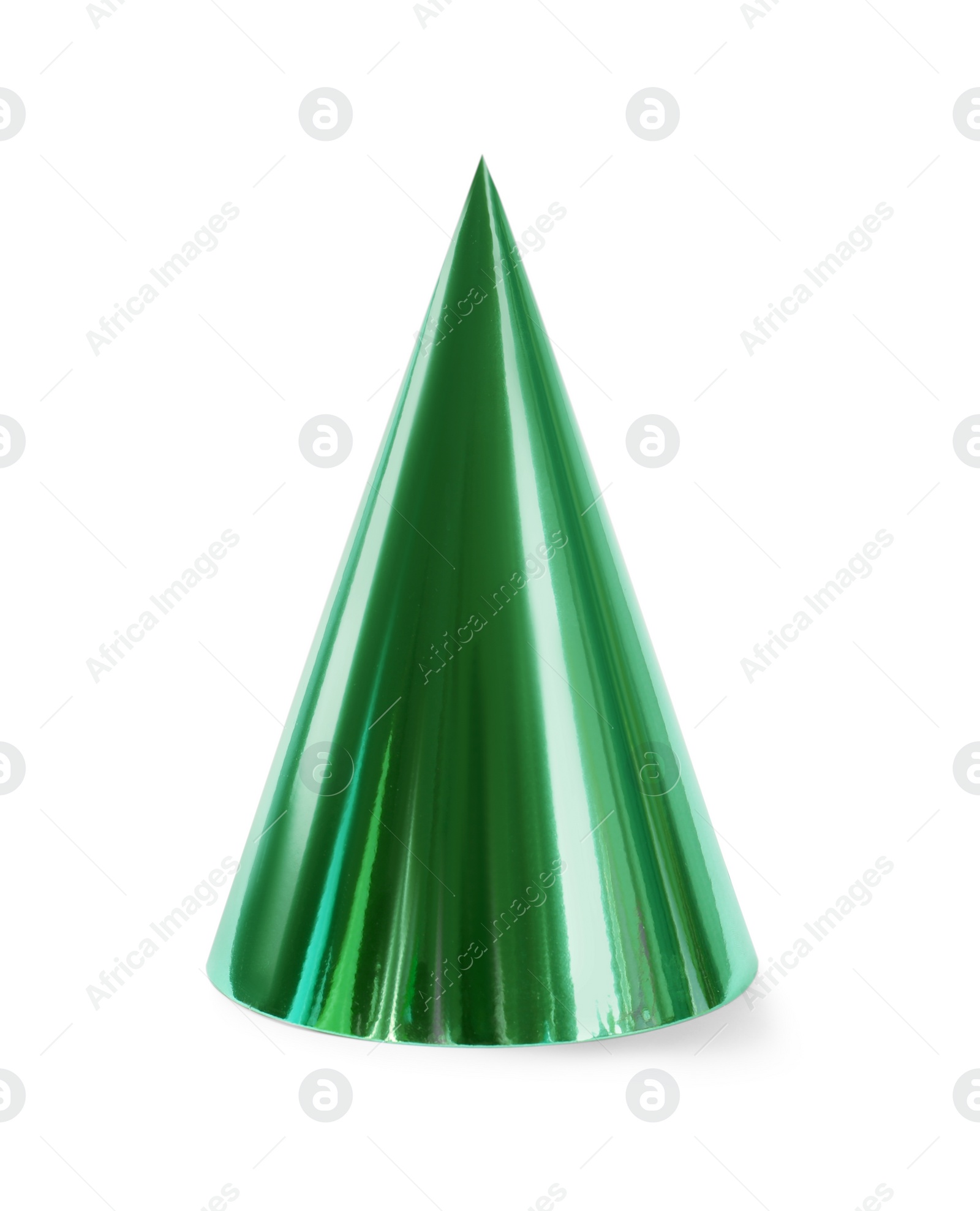 Photo of Bright handmade party hat isolated on white