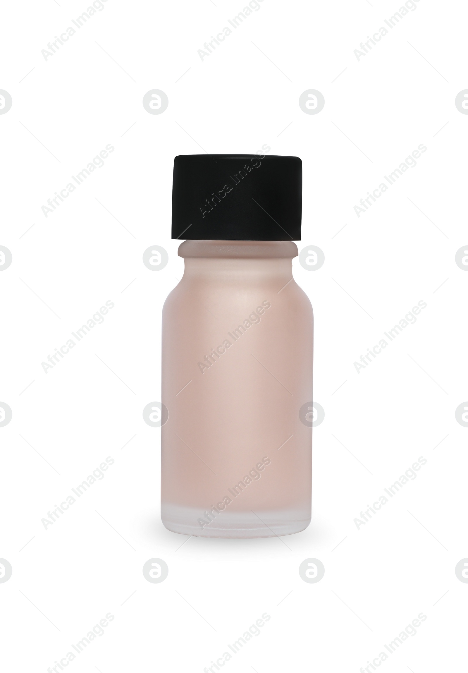 Photo of One bottle of decorative cosmetic product isolated on white
