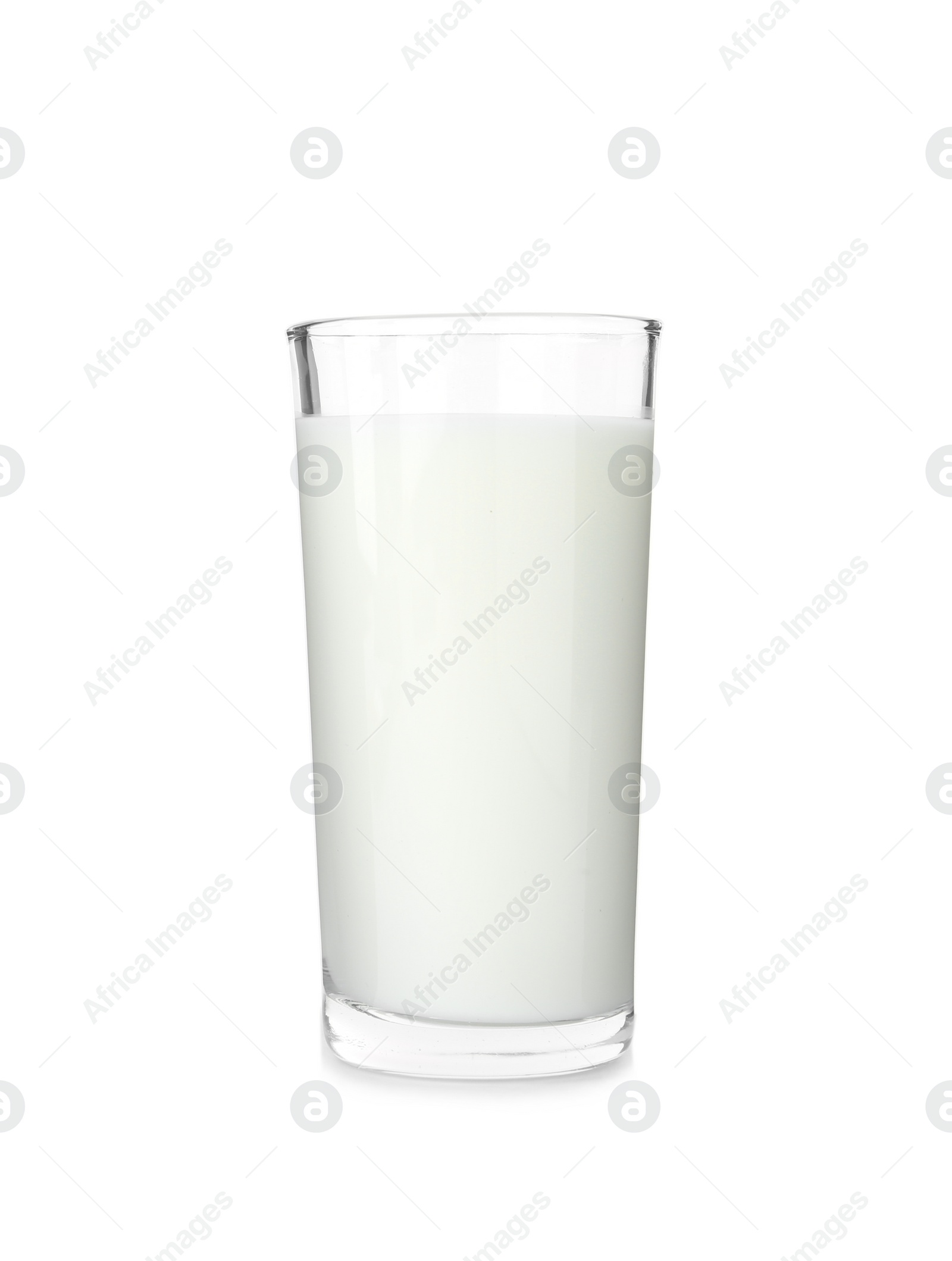 Photo of Glass of fresh milk isolated on white