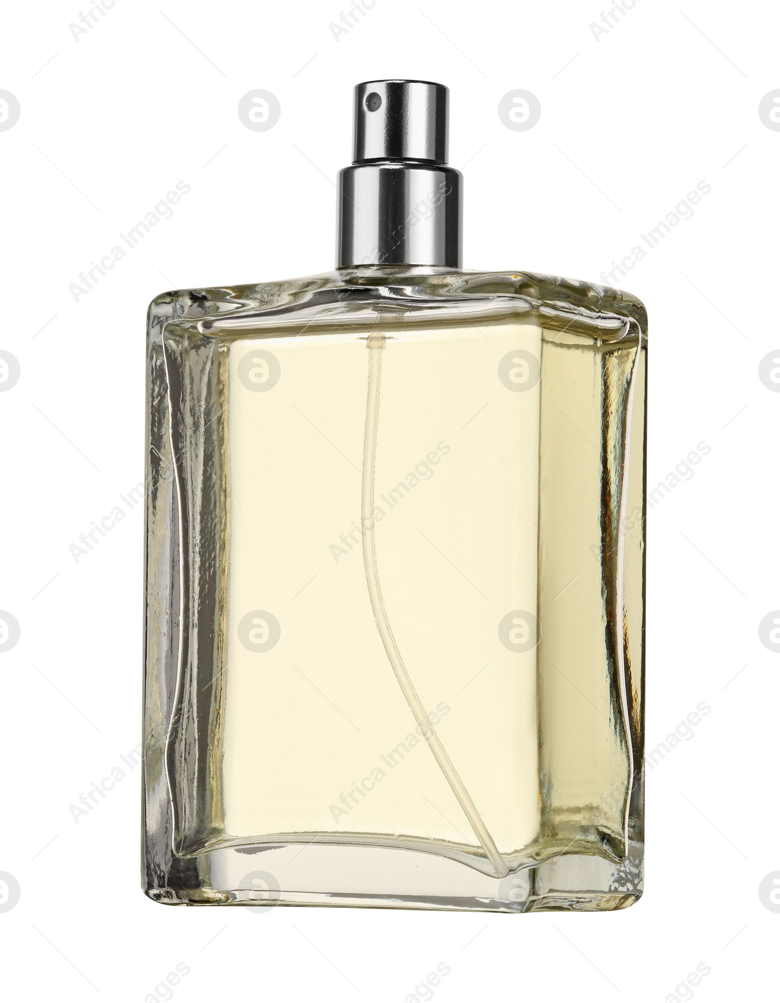 Photo of Luxury perfume in bottle isolated on white