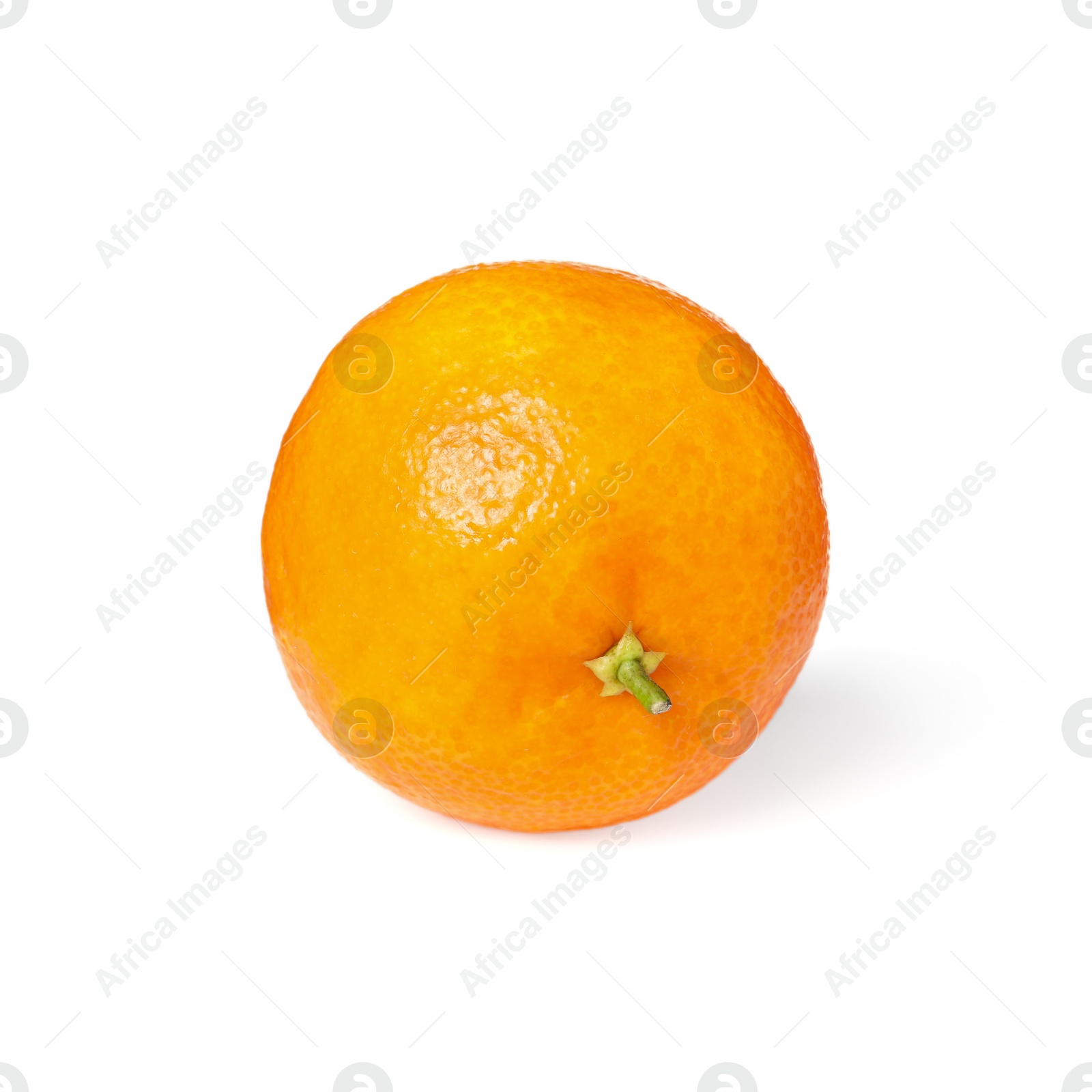 Photo of Fresh ripe juicy tangerine isolated on white