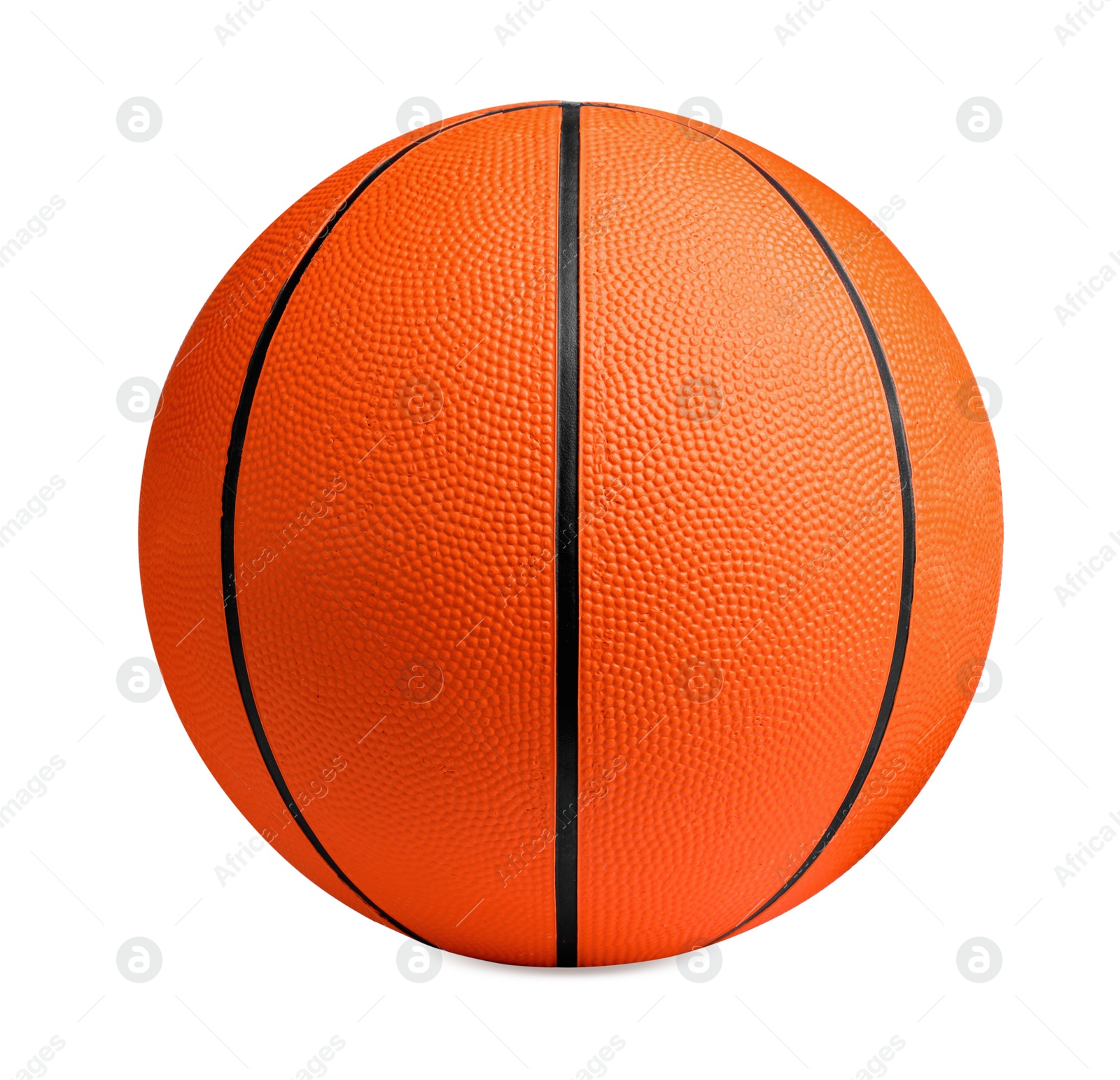 Photo of New orange basketball ball isolated on white