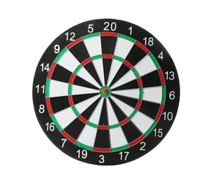 Photo of Dart board with color arrow hitting target