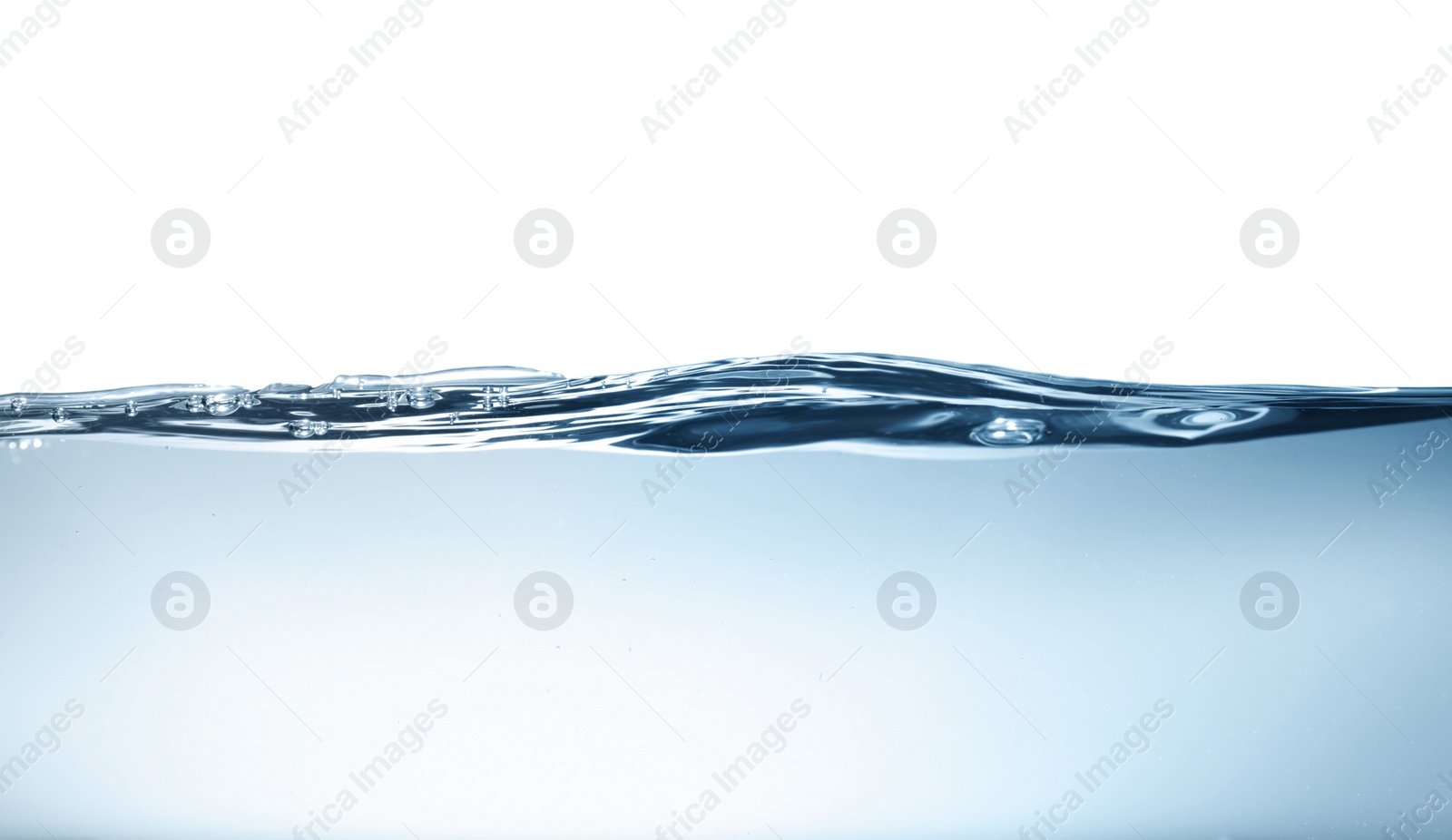 Photo of Transparent clear water wave on grey background