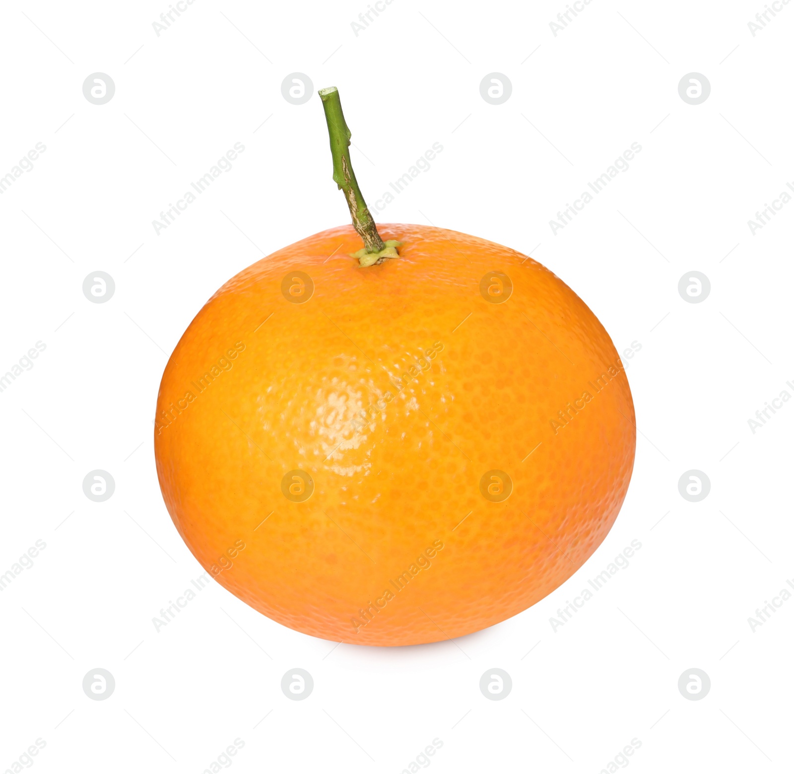 Photo of Fresh ripe juicy tangerine isolated on white