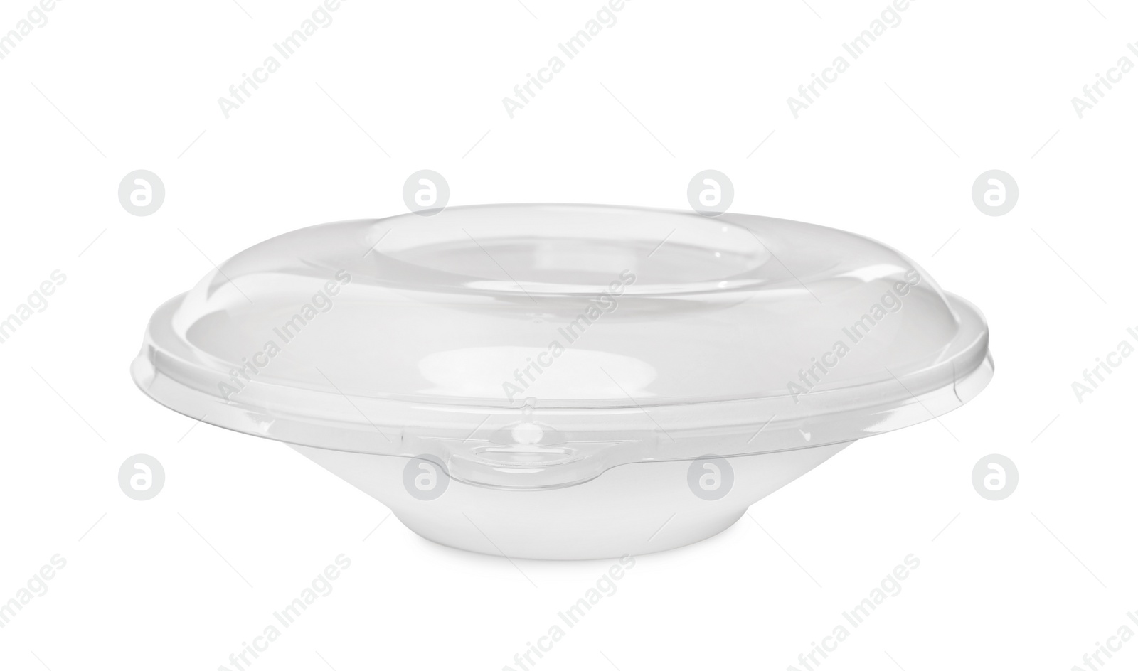 Photo of Empty bowl isolated on white. Container for food