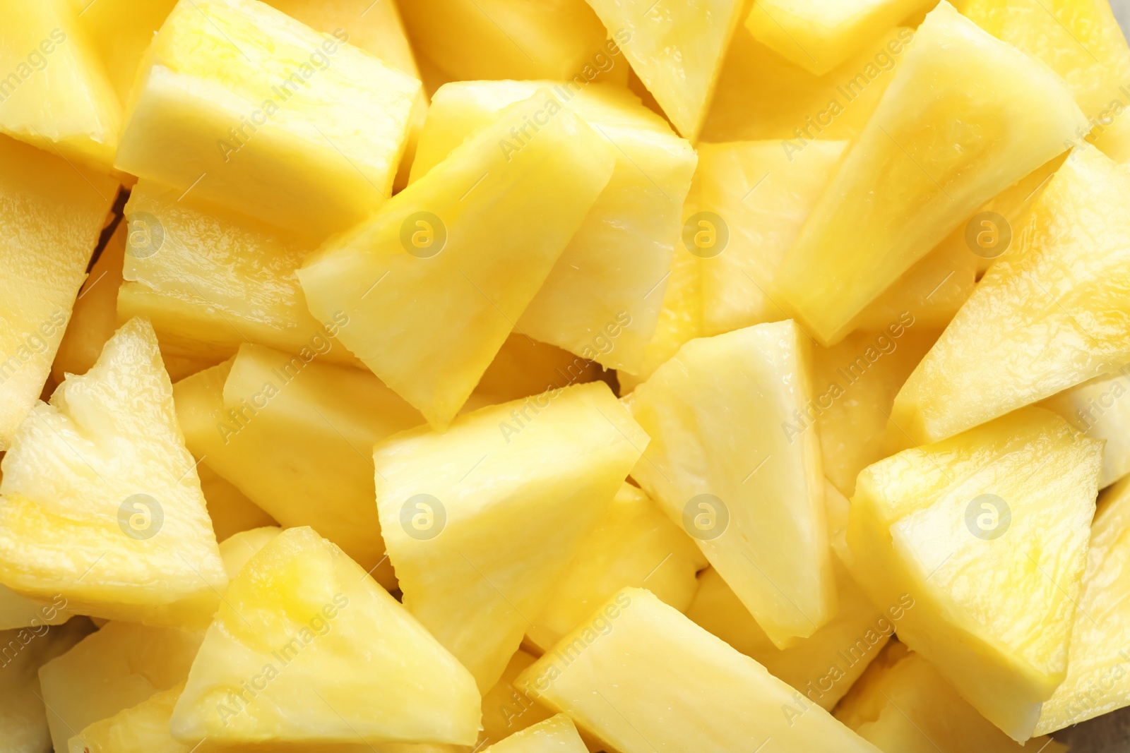 Photo of Slices of fresh pineapple, closeup