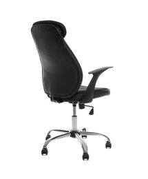 Photo of Comfortable leather office chair isolated on white