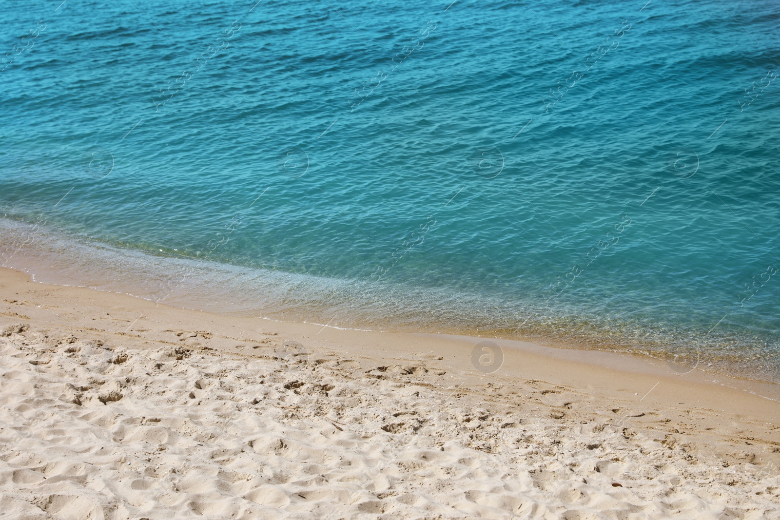 Photo of Sandy beach near sea on sunny day