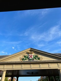 Photo of Leiden, Netherlands - August 28, 2022; Beautiful view of Koornbrug building against blue sky