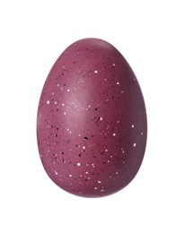 One painted Easter egg isolated on white