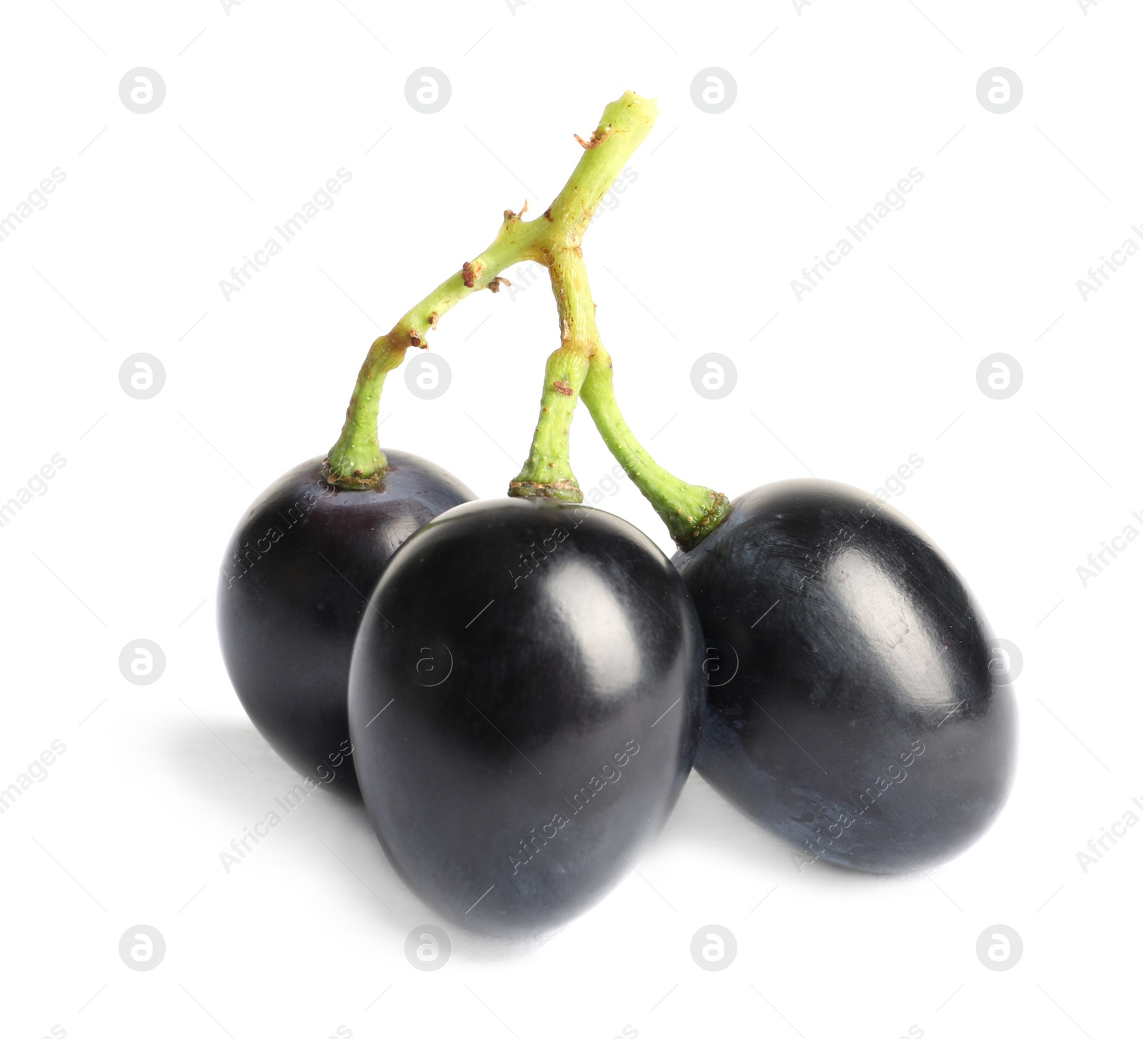 Photo of Fresh ripe juicy grapes isolated on white