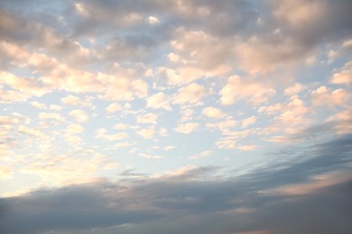 Beautiful view of blue sky with clouds