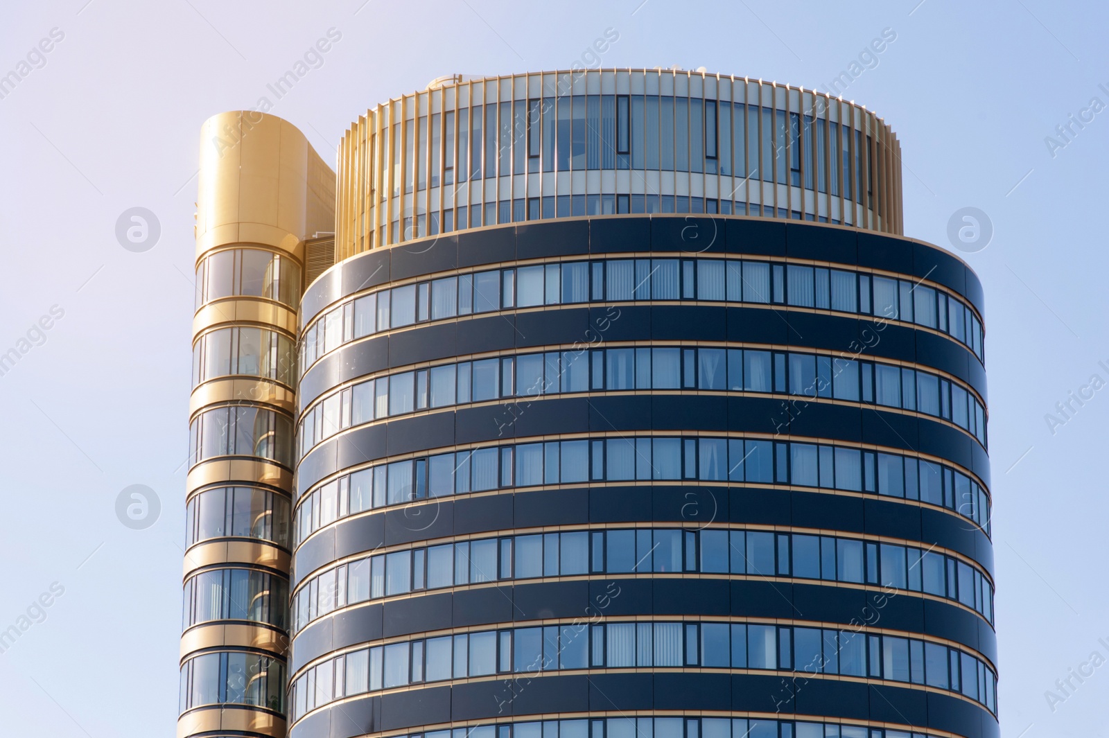 Photo of Beautiful view of modern building on sunny day