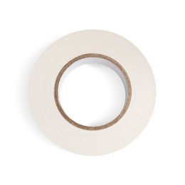 Photo of Insulating tape isolated on white, top view