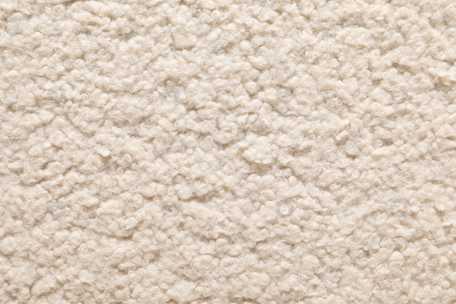 Photo of Texture of faux fur as background, top view