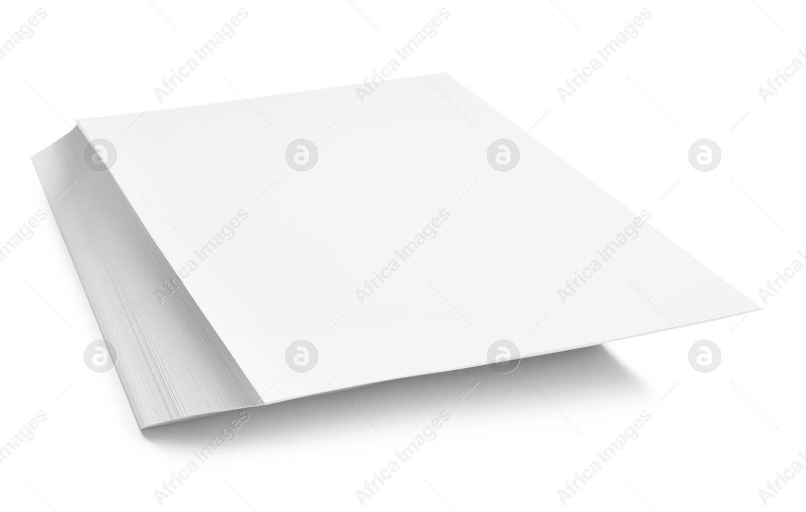 Photo of Stack of paper sheets isolated on white