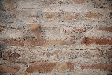 Texture of old brick wall as background