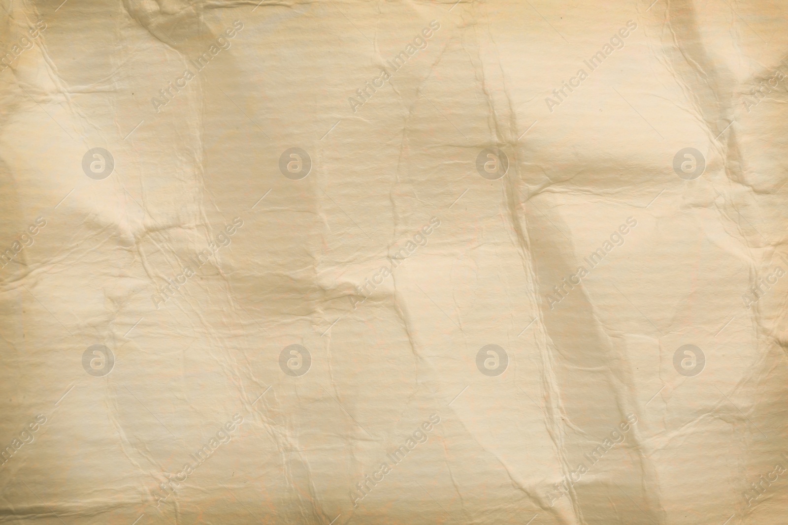 Image of Crumpled old paper as background. Texture of parchment