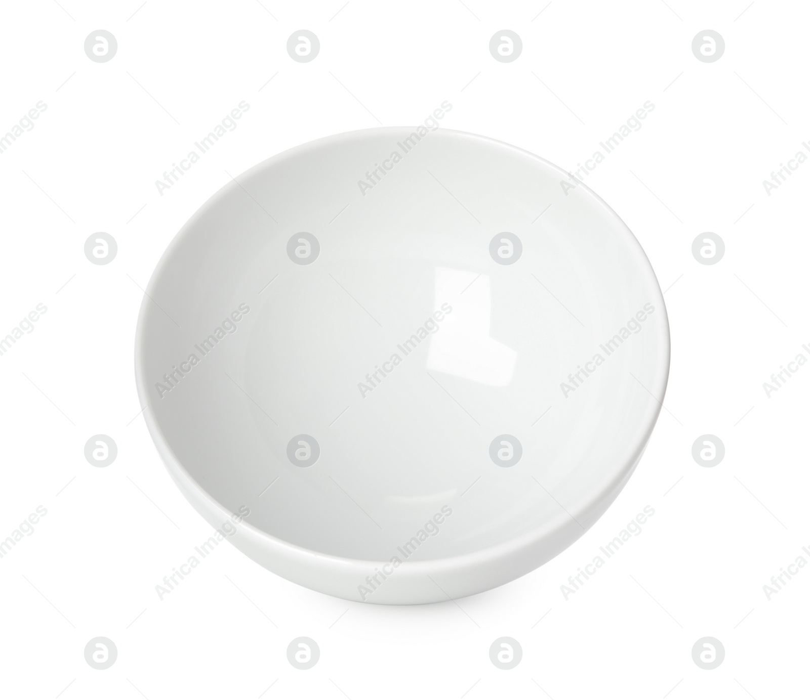 Photo of Clean empty ceramic bowl isolated on white