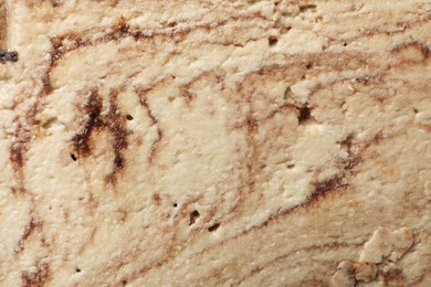 Photo of Tasty chocolate halva as background, closeup view