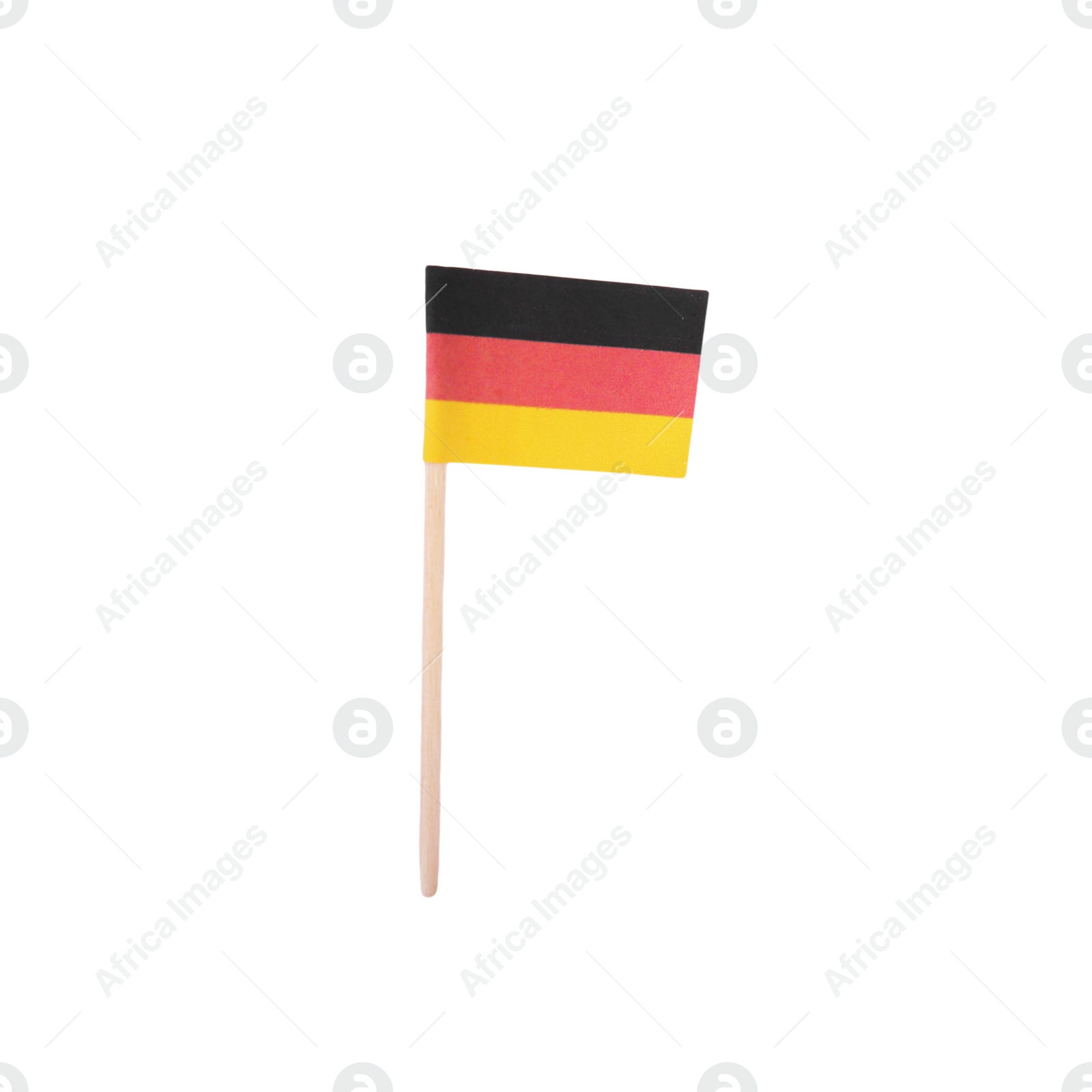 Photo of Small paper flag of Germany isolated on white