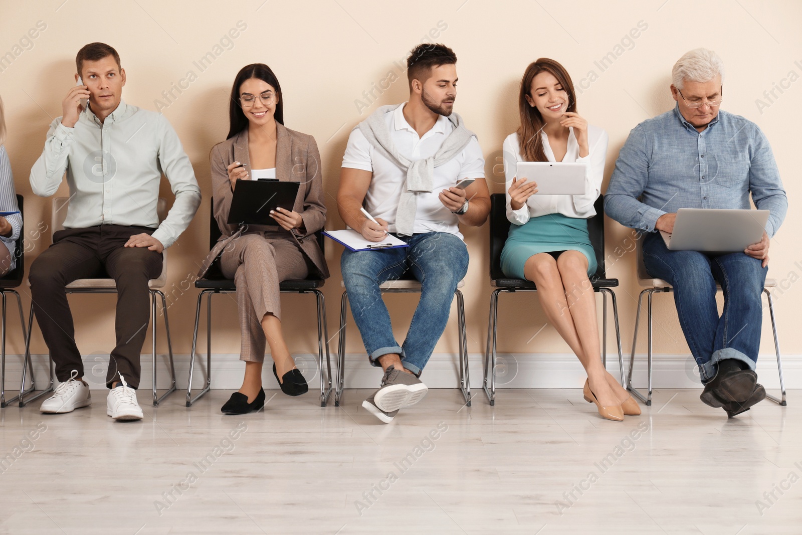 Photo of People waiting for job interview in office