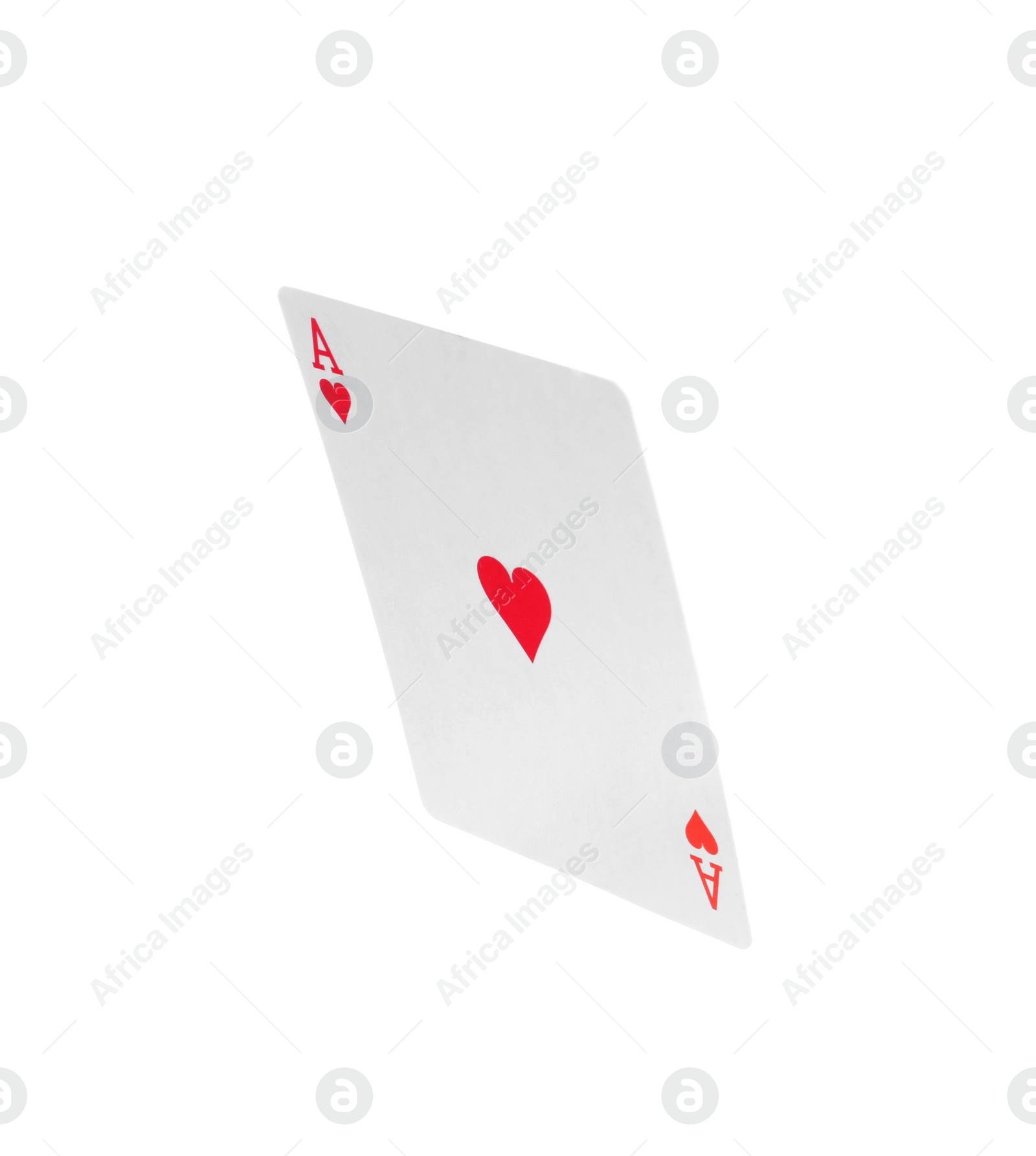 Photo of Playing card isolated on white. Poker game