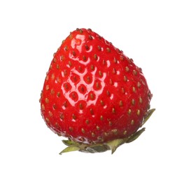 Tasty ripe fresh strawberry isolated on white