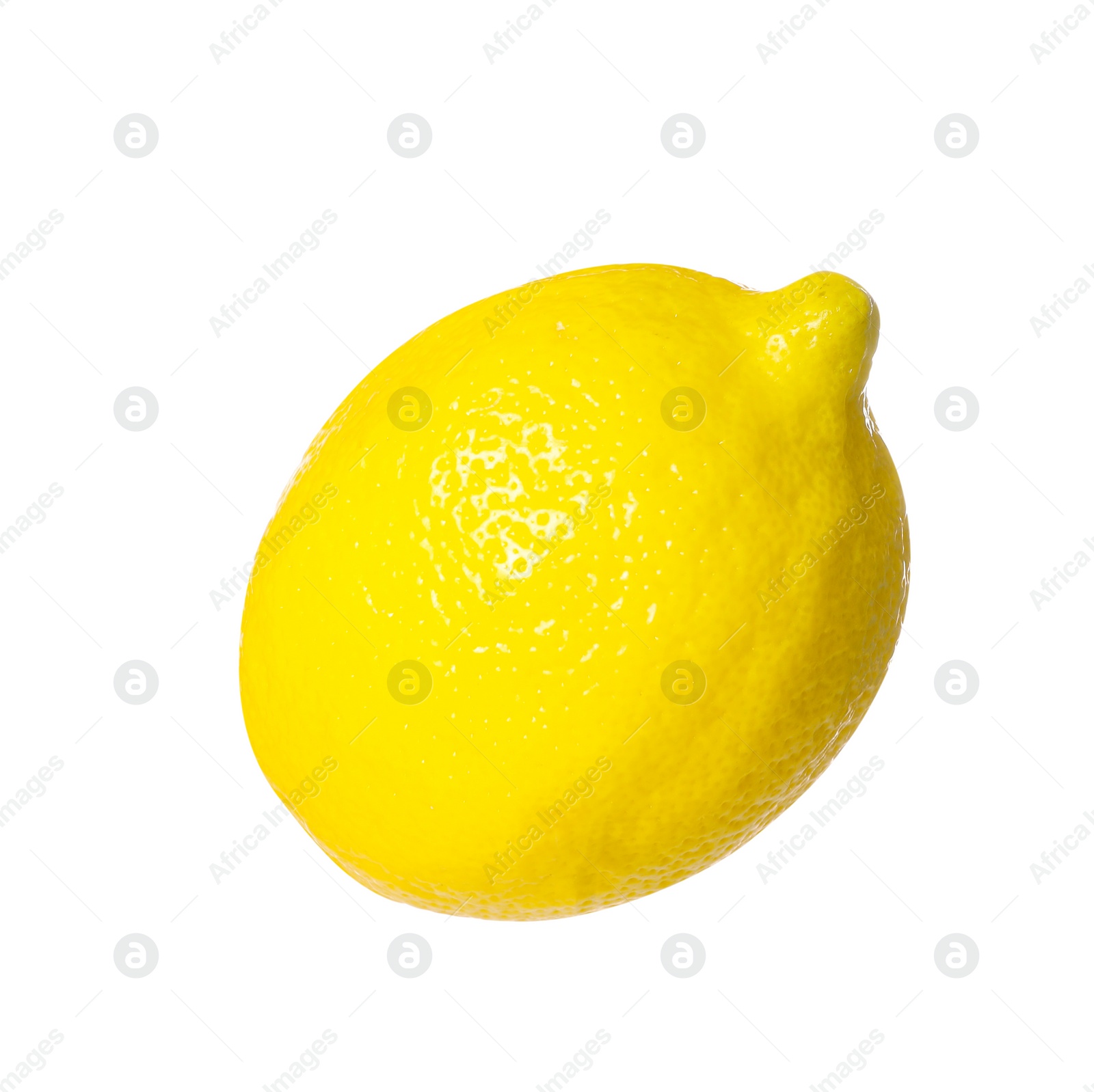 Photo of Fresh ripe whole lemon isolated on white