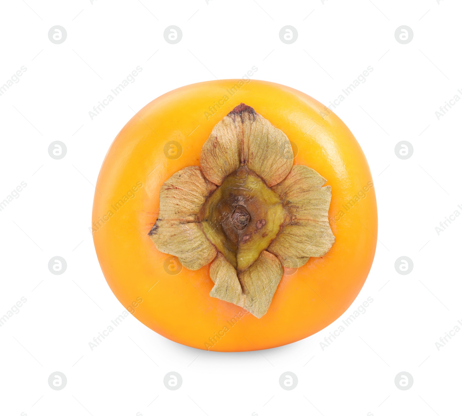 Photo of Delicious ripe juicy persimmon isolated on white