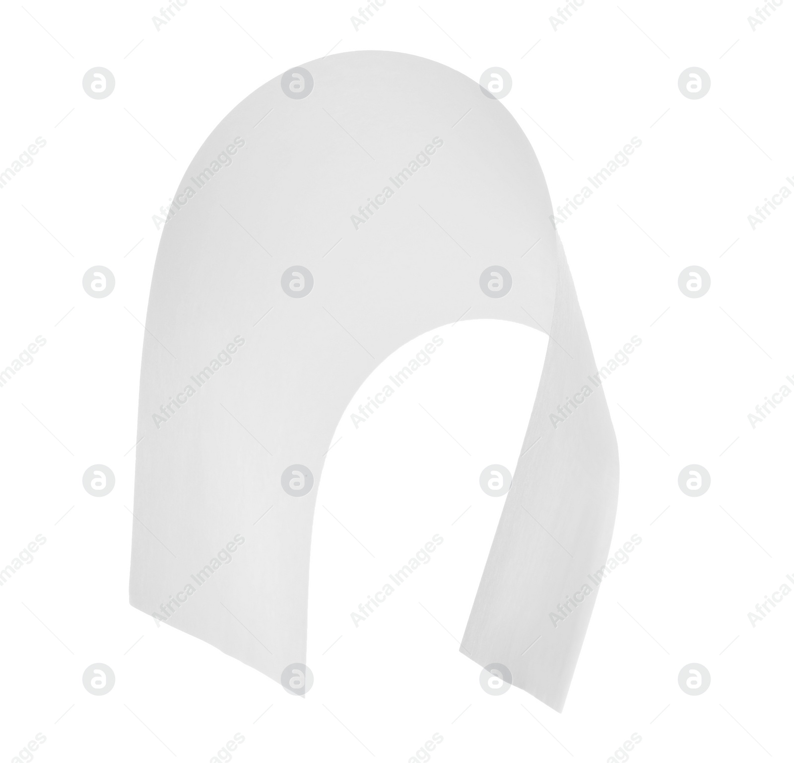 Photo of One sheet of paper isolated on white