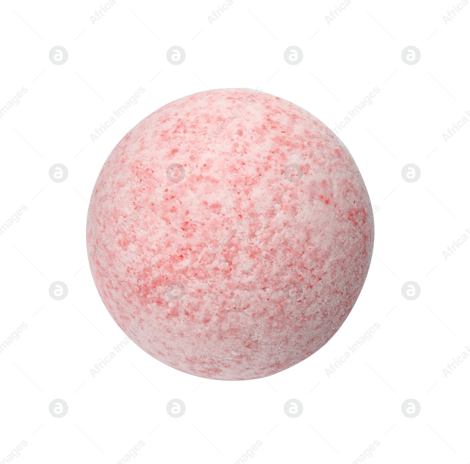 Photo of Bath bomb on white background. Spa product