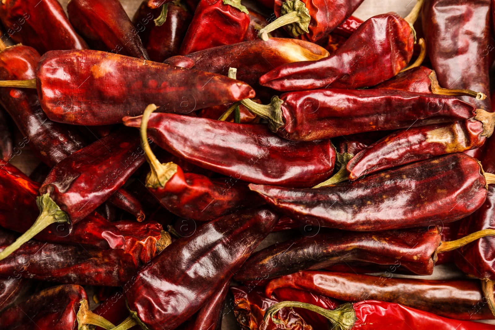 Photo of Dry chili peppers, closeup