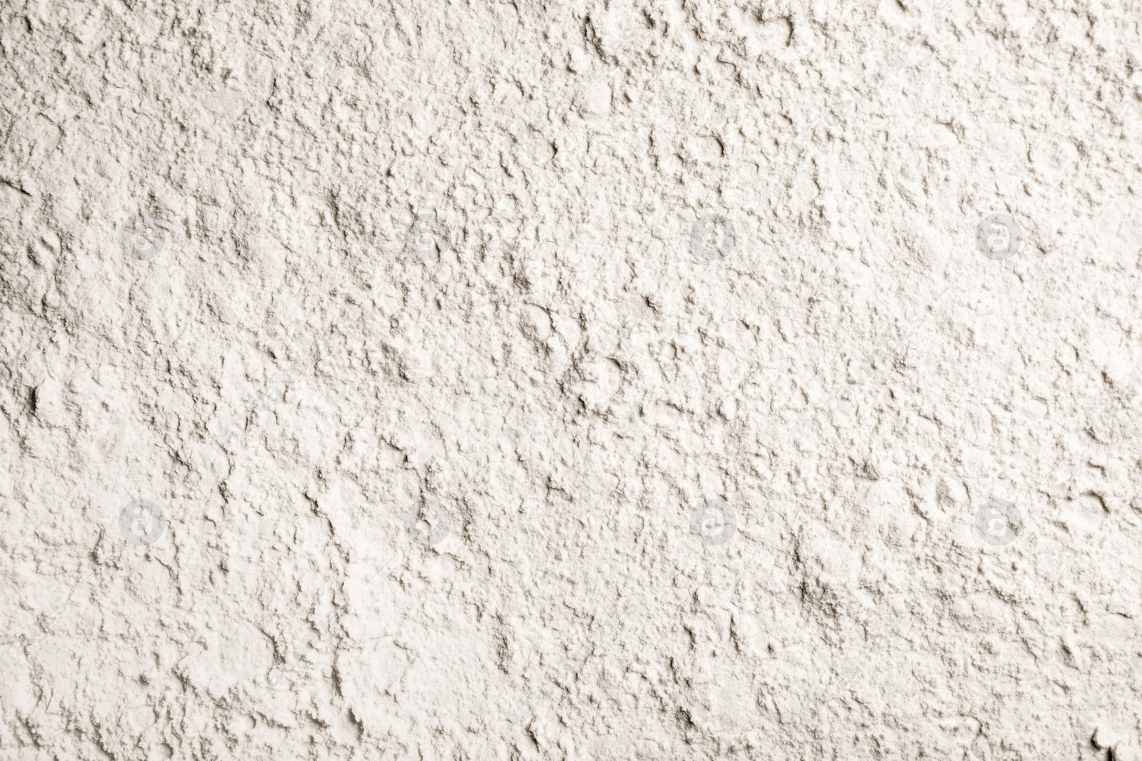 Photo of Wheat flour as background, top view