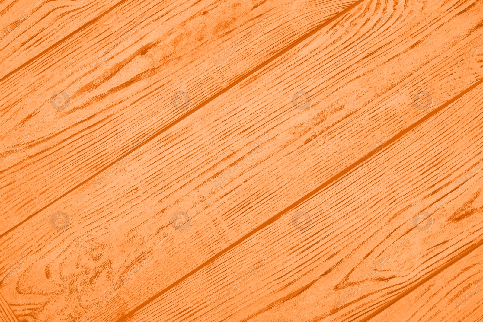 Image of Texture of orange wooden surface as background, top view