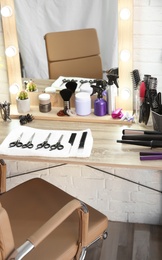 Photo of Hairdresser's workplace in salon