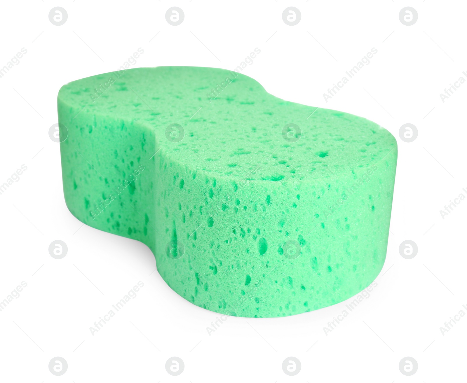 Photo of Turquoise car wash sponge isolated on white