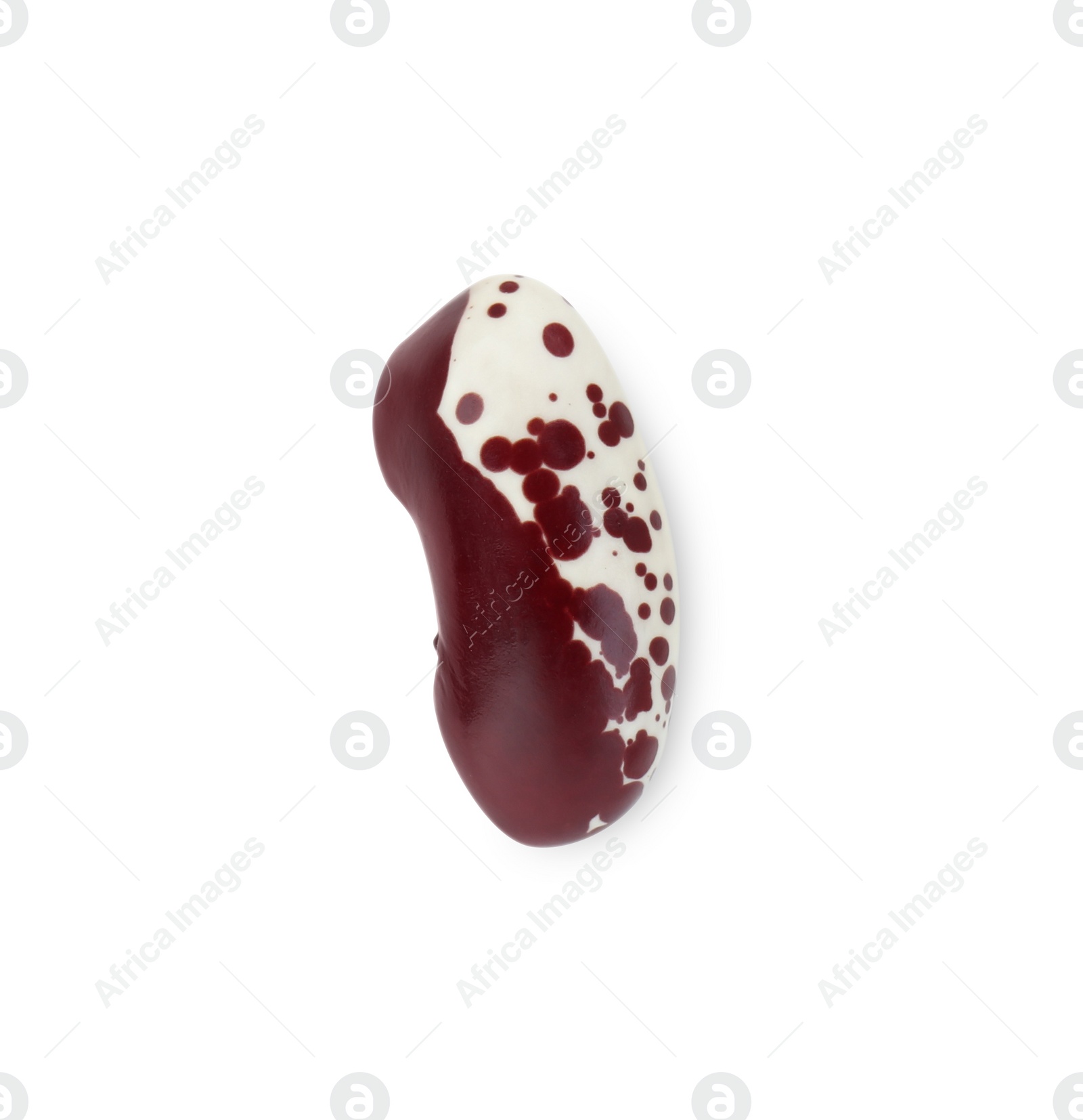 Photo of Dry kidney bean isolated on white, top view