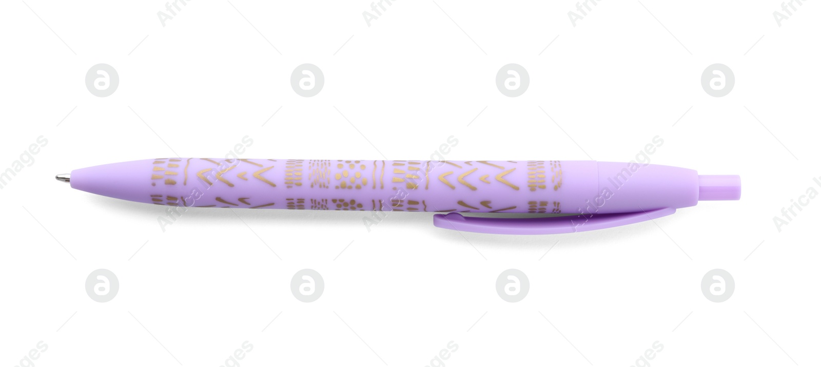 Photo of Pen on white background. Stationery for school