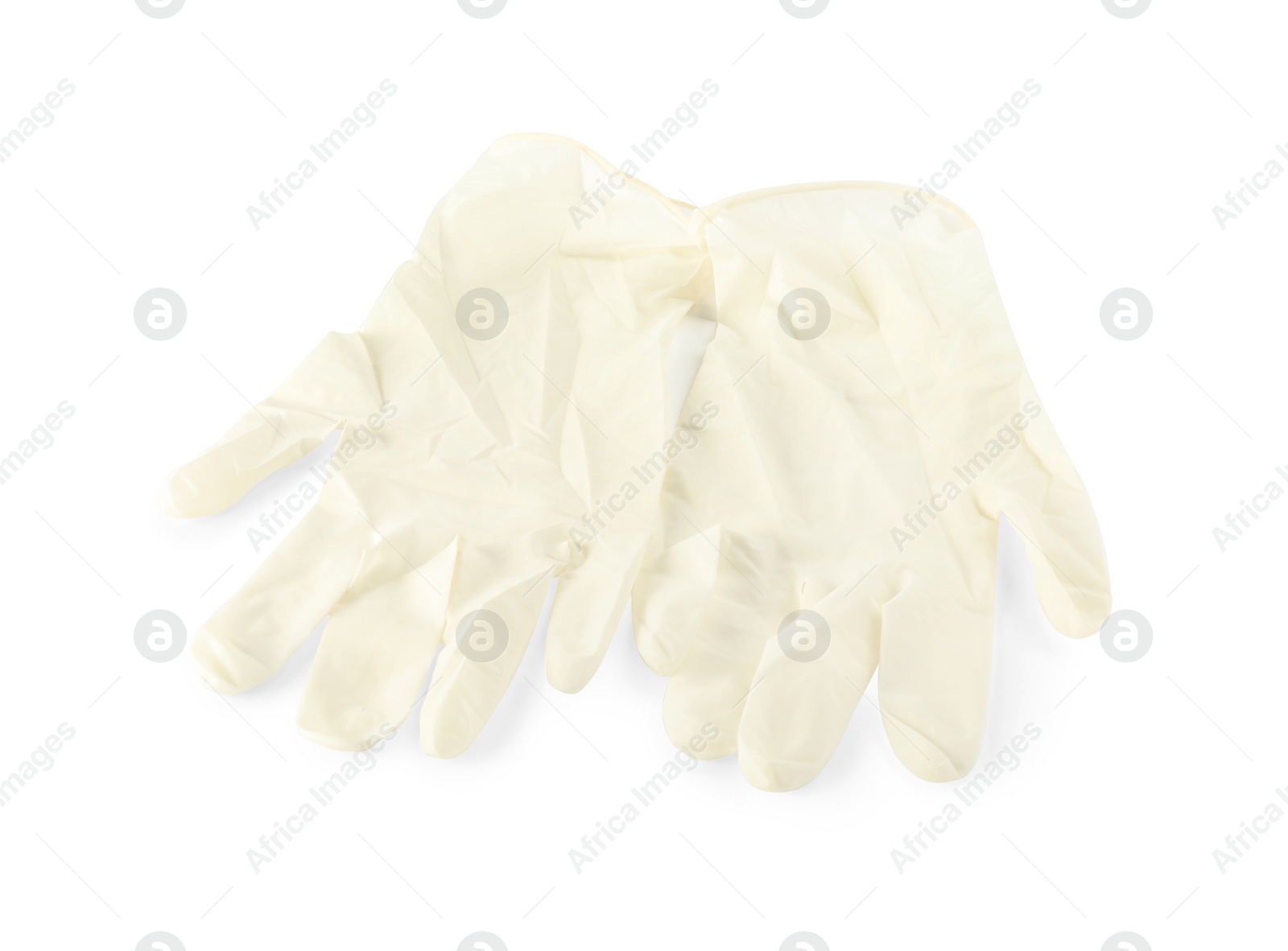 Photo of Pair of medical gloves isolated on white