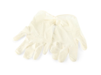 Photo of Pair of medical gloves isolated on white