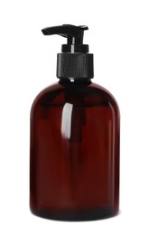 Photo of One bottle of shampoo isolated on white